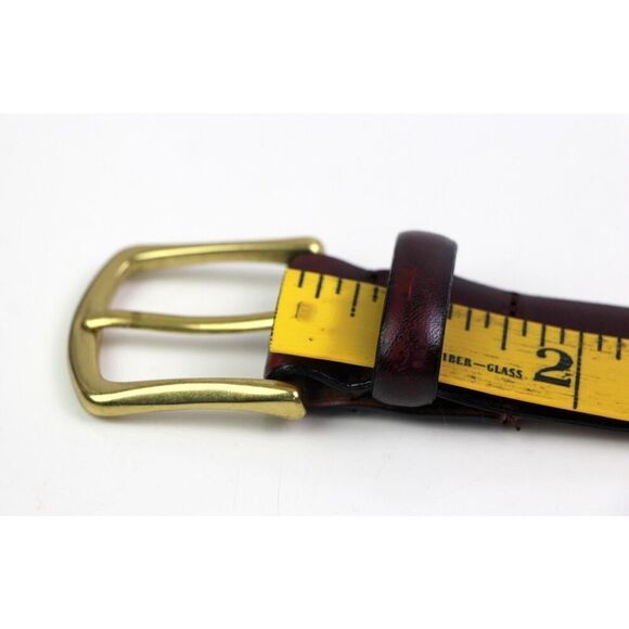 Men's Wearhouse REDDISH BROWN LEATHER 1 1/8"Wd CASUAL DRESS MENS BELT 40/100(90D - Picture 12 of 15